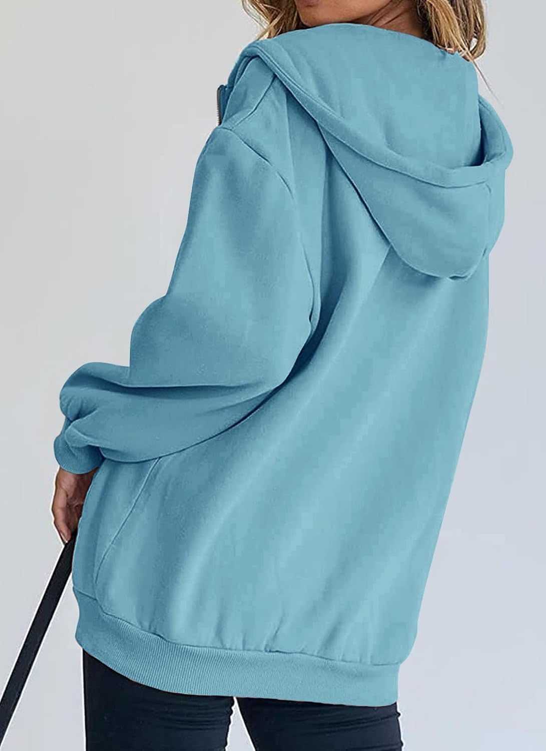 image:imagePRETTYGARDEN Womens 2026 Spring Zip Up Y2K Hoodies Casual Long Sleeve Sweatshirts Fall Winter Track Jackets with PocketsLake Blue