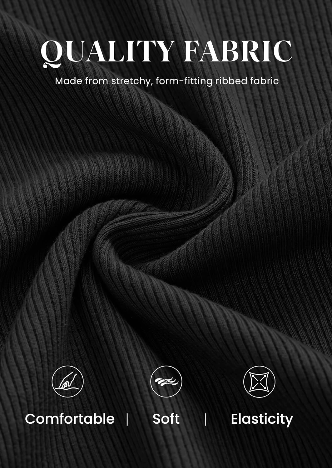 image:imagePRETTYGARDEN Womens Bell Long Sleeve Shirts Going Out Tops Soft Stretchy Ribbed Knit Square Neck Slim Fit Y2K Clothes Trendy Side Ruched Layering Tee for Casual Fall amp Winter WearBlack