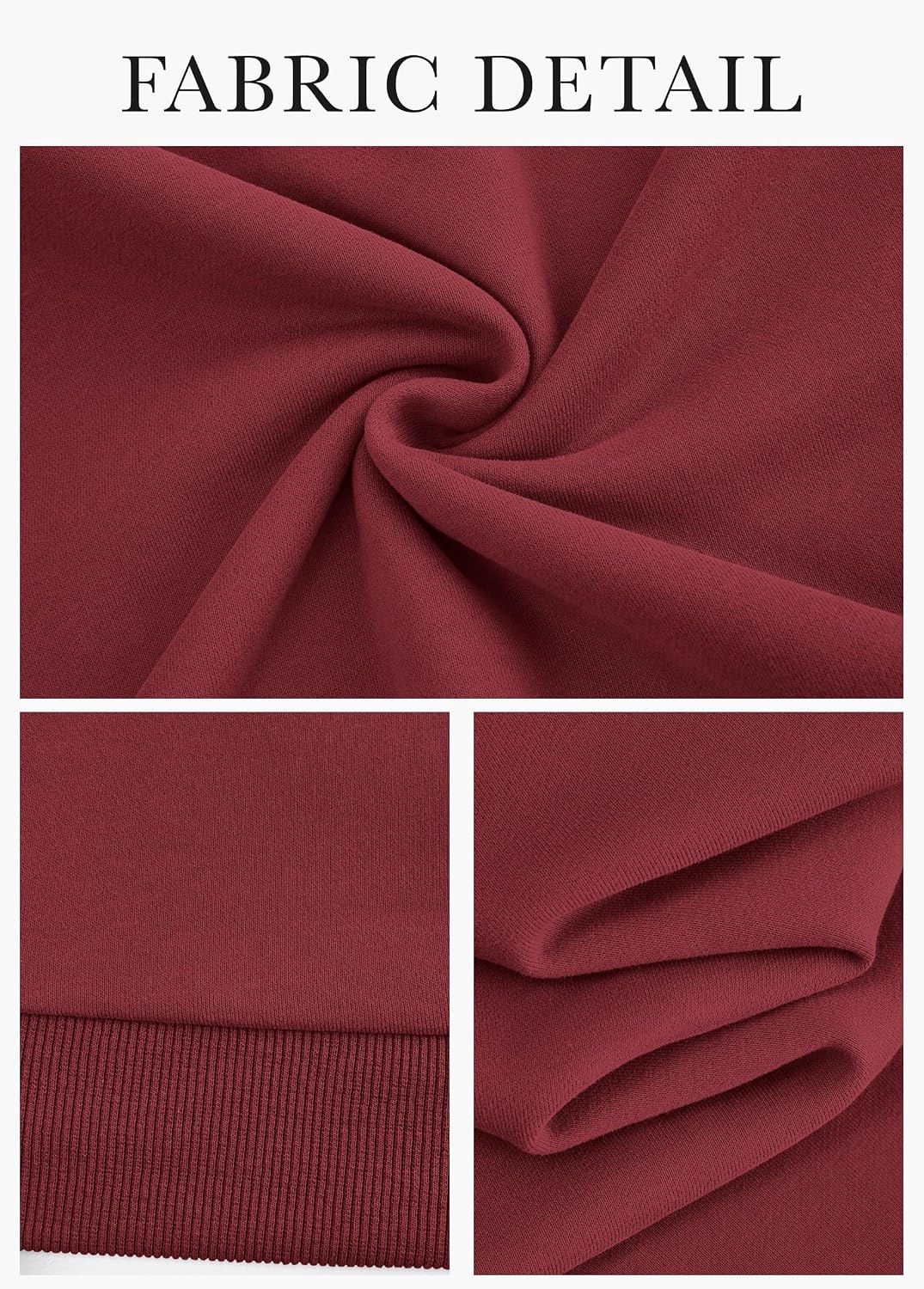 image:imagePRETTYGARDEN Womens Striped Sweatsuits 2 Piece Outfits Matching Lounge Sets Oversized Hoodie Sweat Set Kangaroo Pocket Wide Leg Sweatpants Retro Y2K Casual Tracksuits Travel Airport Workout ClothesWine Red