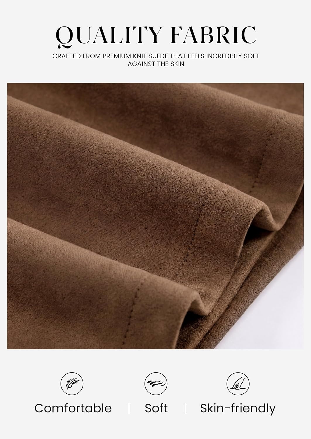 image:imagePRETTYGARDEN Womens Fall High Waisted Mini Skirts Soft Knit Faux Suede Asymmetrical Wrap Front Skirt Shorts Cute Y2k Clothes Casual Club Party Outfits Trendy Winter WearBrown