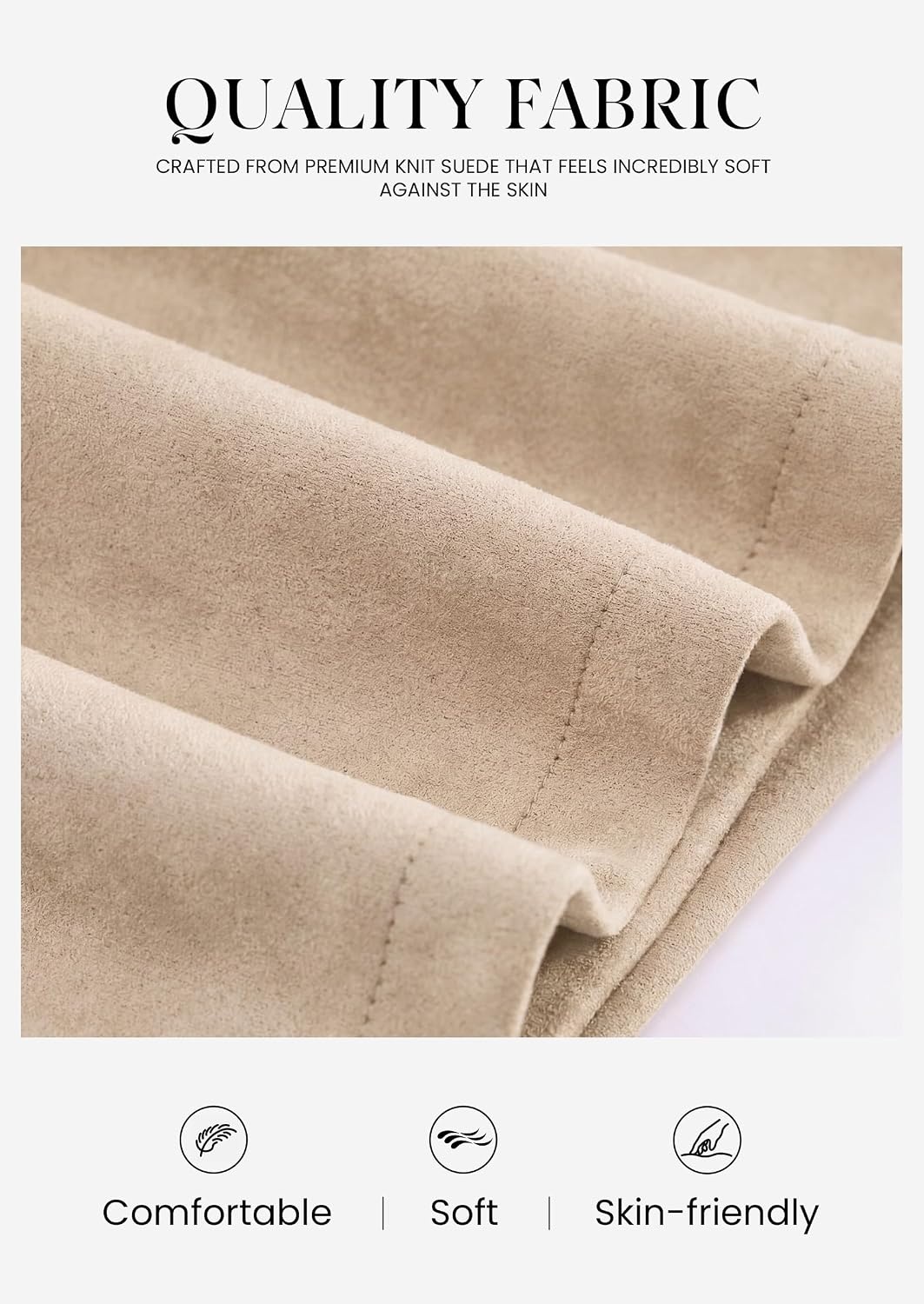 image:imagePRETTYGARDEN Womens Fall High Waisted Mini Skirts Soft Knit Faux Suede Asymmetrical Wrap Front Skirt Shorts Cute Y2k Clothes Casual Club Party Outfits Trendy Winter WearBeige