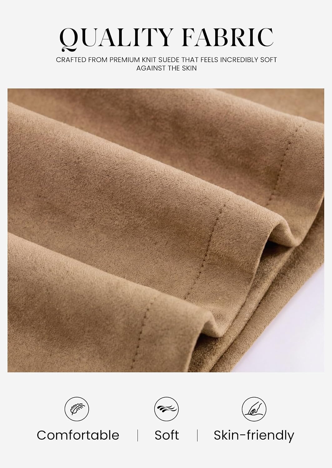 image:imagePRETTYGARDEN Womens Fall High Waisted Mini Skirts Soft Knit Faux Suede Asymmetrical Wrap Front Skirt Shorts Cute Y2k Clothes Casual Club Party Outfits Trendy Winter WearKhaki