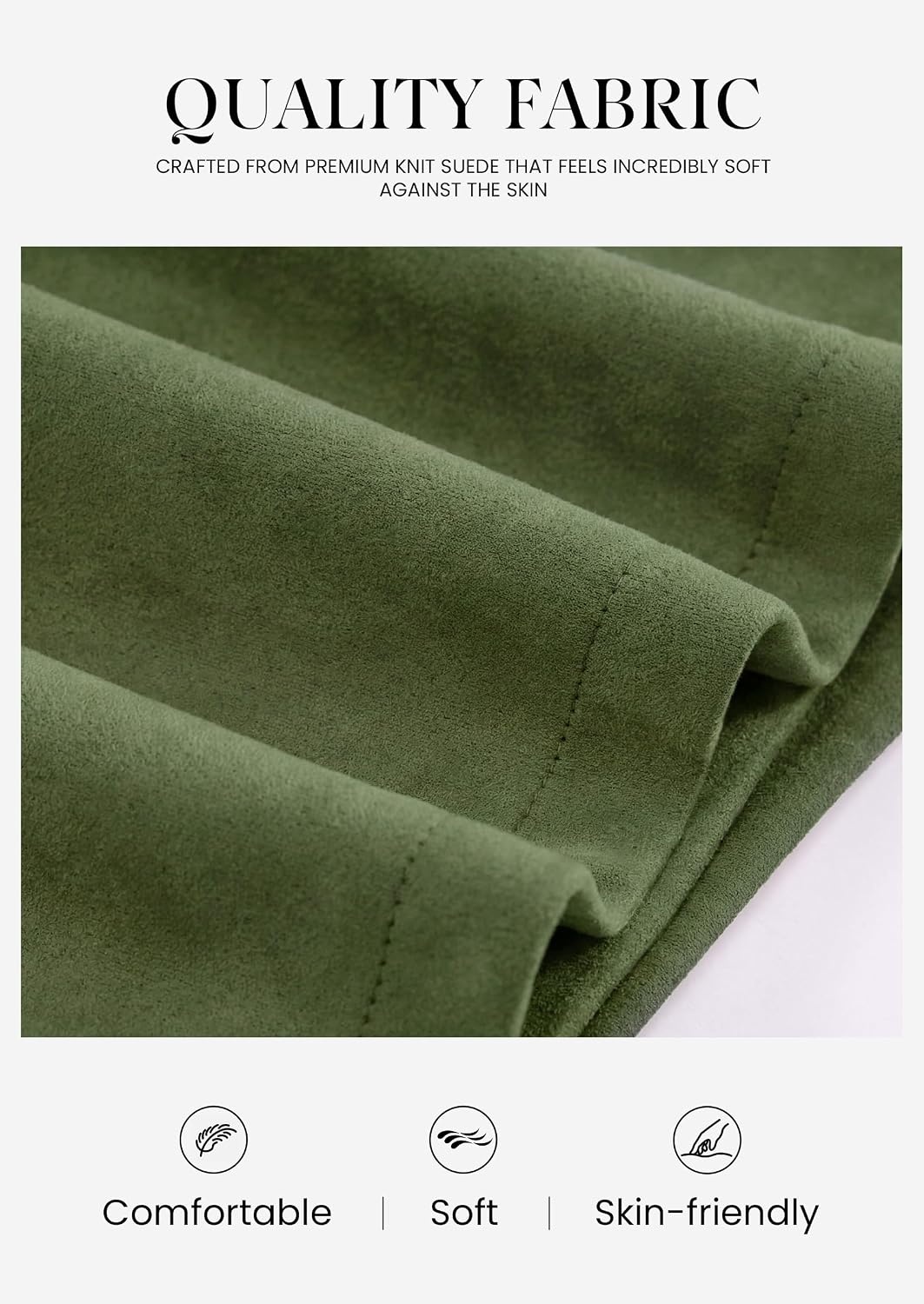 image:imagePRETTYGARDEN Womens Fall High Waisted Mini Skirts Soft Knit Faux Suede Asymmetrical Wrap Front Skirt Shorts Cute Y2k Clothes Casual Club Party Outfits Trendy Winter WearArmy Green