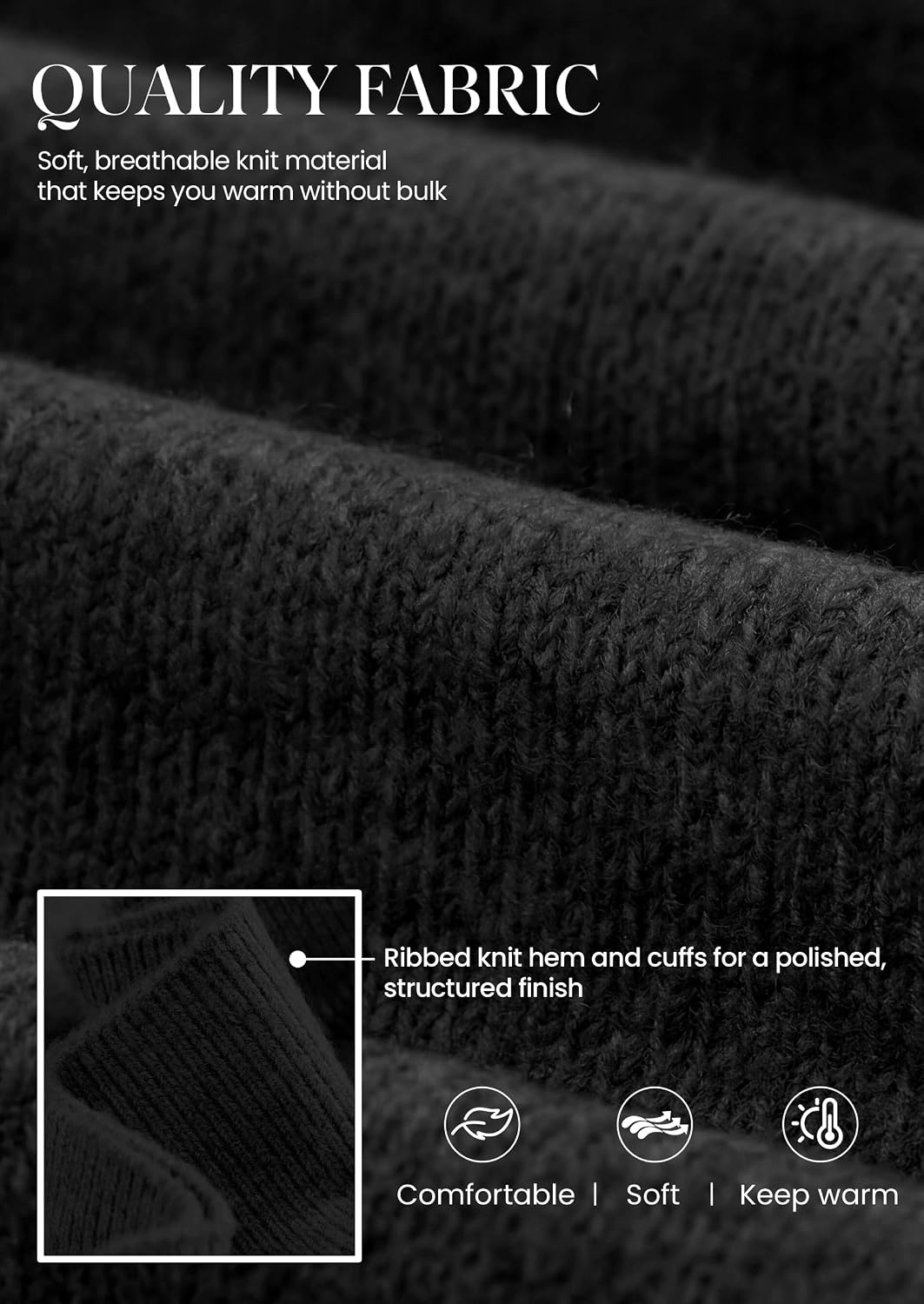 image:imagePRETTYGARDEN V Neck Wrap Sweaters for Women Fall Outifts Pullover Long Sleeve Knit TopsCross V Neck with Hidden SnapTie WaistCozy Warm Winter Clothes for WorkTravelVacationGoing OutBlack