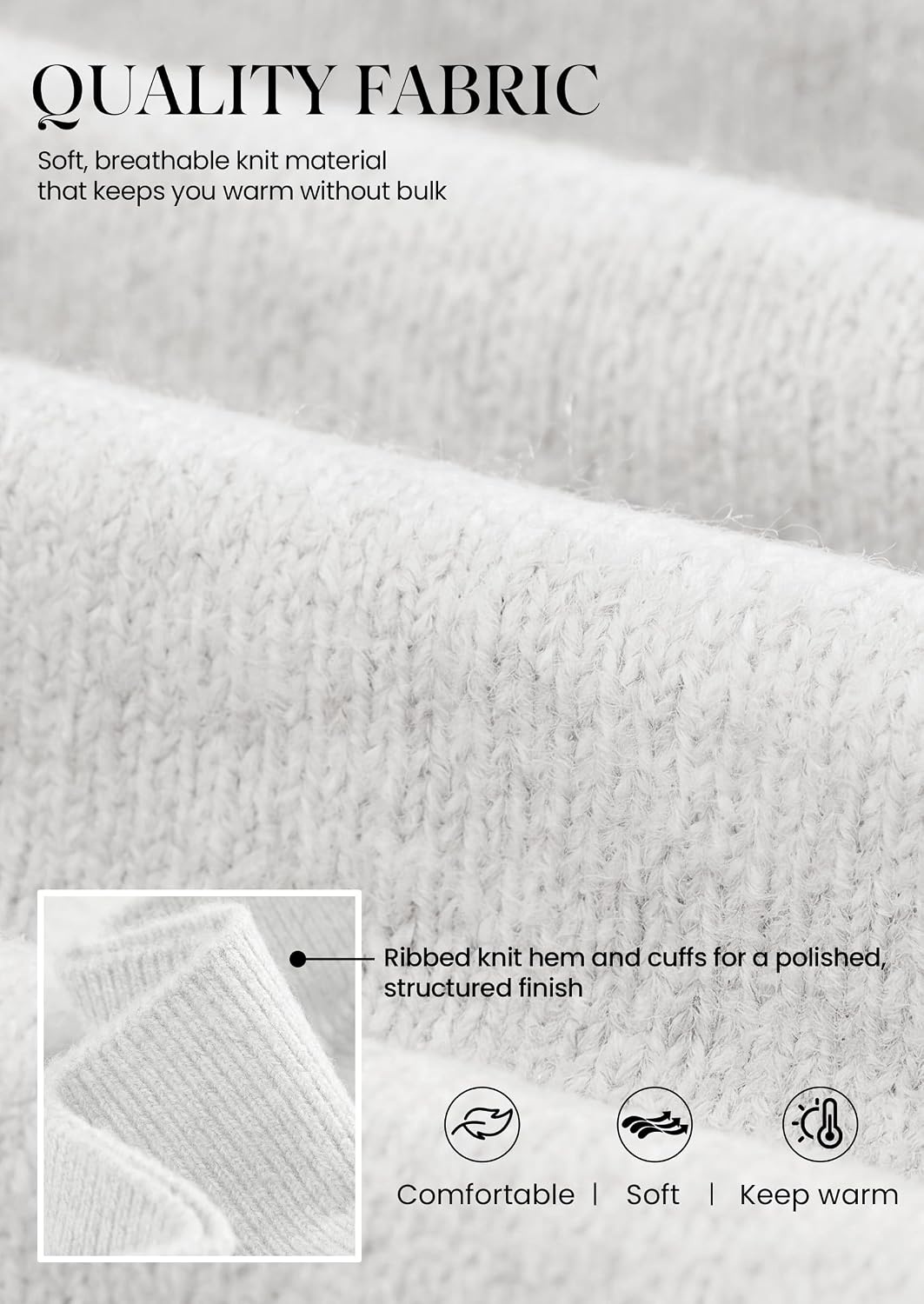image:imagePRETTYGARDEN V Neck Wrap Sweaters for Women Fall Outifts Pullover Long Sleeve Knit TopsCross V Neck with Hidden SnapTie WaistCozy Warm Winter Clothes for WorkTravelVacationGoing OutWhite