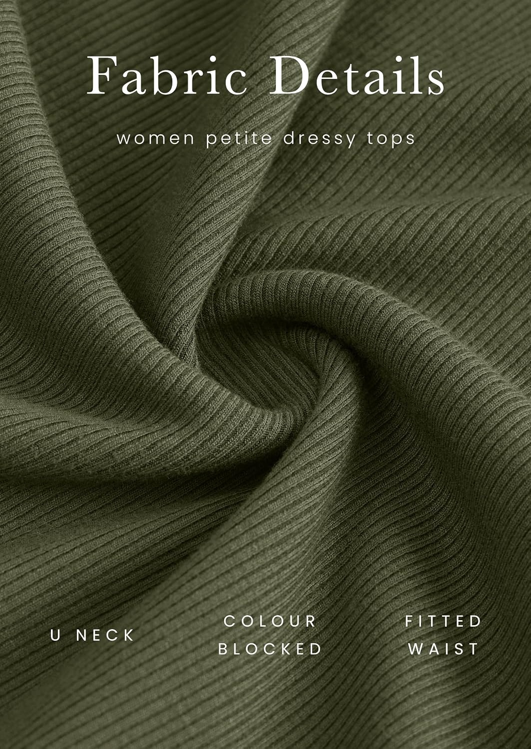 image:imagePRETTYGARDEN Womens Long Sleeve Scoop Neck Shirt Cute Going Out Fall Tops Color Block Ribbed Knit Stretchy Undershirts Y2K Basic Tee Business Casual Tops Work Office Outfits 2026 Fall ClothesArmy Green