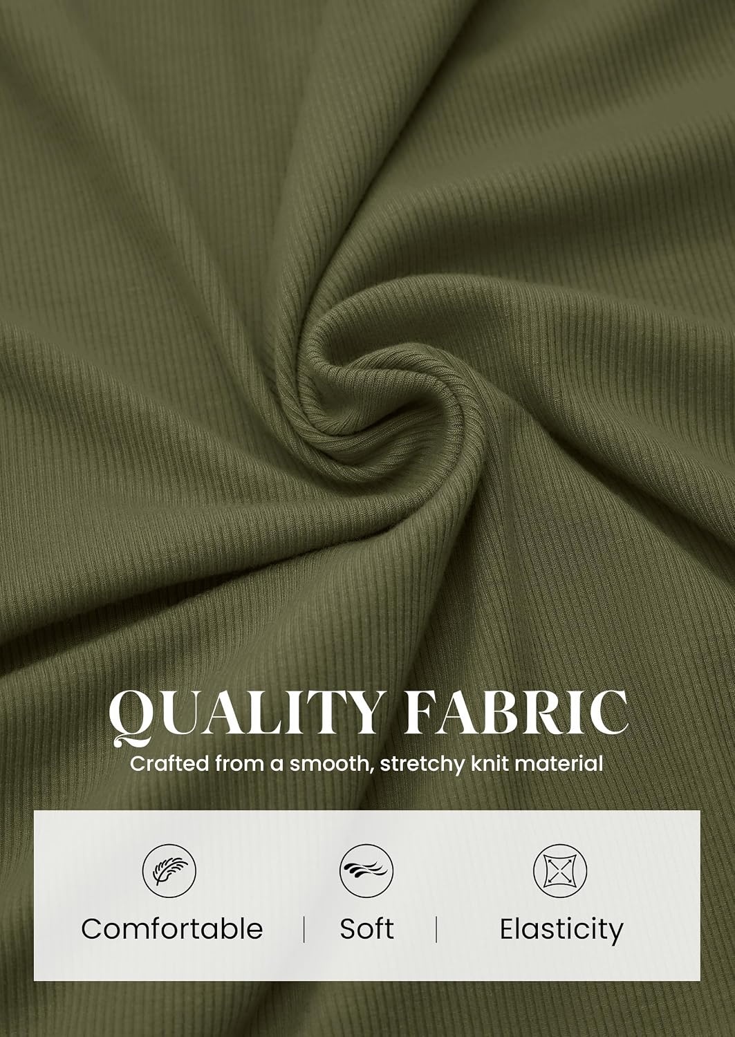 image:imagePRETTYGARDEN Womens Tops Dressy Long Sleeve V Neck Blouses Ribbed Knit Wrap Top Asymmetrical Hem Ruched Elegant Shirts for Work Date Night Cocktail Party Fall Clothes Deco BuckleArmy Green