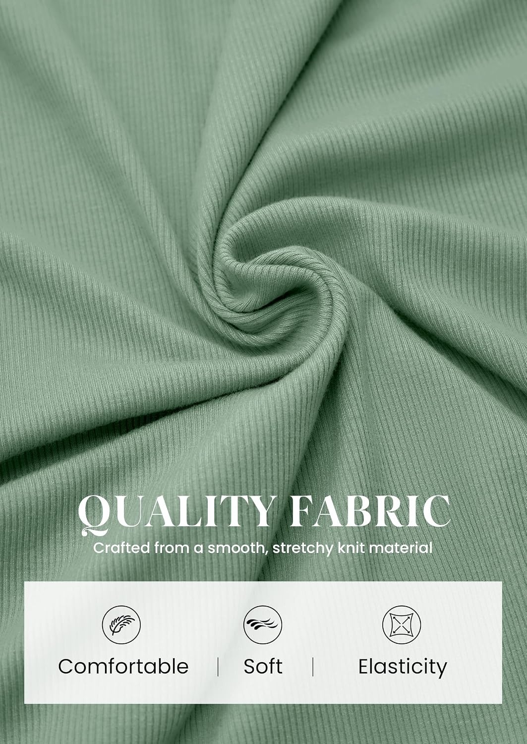 image:imagePRETTYGARDEN Womens Tops Dressy Long Sleeve V Neck Blouses Ribbed Knit Wrap Top Asymmetrical Hem Ruched Elegant Shirts for Work Date Night Cocktail Party Fall Clothes Deco BuckleSage Green