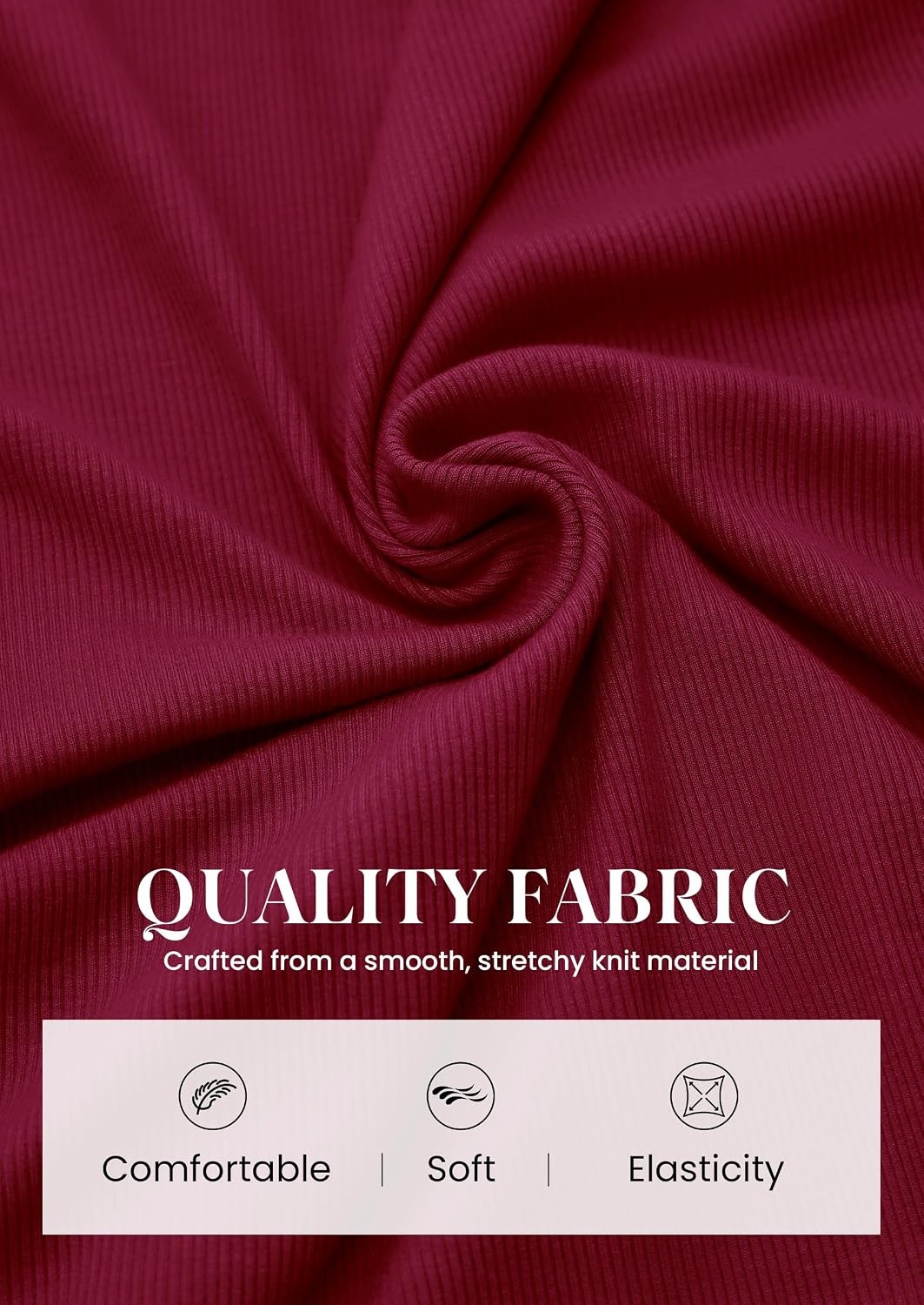 image:imagePRETTYGARDEN Womens Tops Dressy Long Sleeve V Neck Blouses Ribbed Knit Wrap Top Asymmetrical Hem Ruched Elegant Shirts for Work Date Night Cocktail Party Fall Clothes Deco BuckleBurgundy