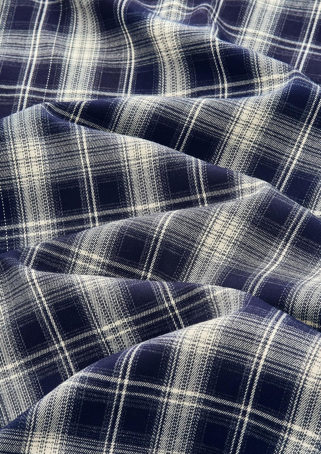 image:imagePRETTYGARDEN Womens Plaid High Waisted ALine Midi Skirts Elastic Waistband Long Flowy Skirt Classic Tartan Print Vintage Style Casual amp Formal Wear Fall Outfits Winter ClothingNavy Blue