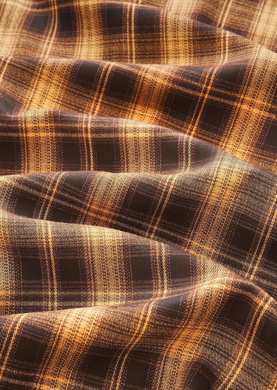 image:imagePRETTYGARDEN Womens Plaid High Waisted ALine Midi Skirts Elastic Waistband Long Flowy Skirt Classic Tartan Print Vintage Style Casual amp Formal Wear Fall Outfits Winter ClothingBrown Yellow