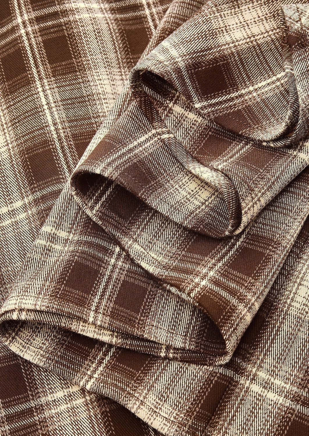 image:imagePRETTYGARDEN Womens Plaid High Waisted ALine Midi Skirts Elastic Waistband Long Flowy Skirt Classic Tartan Print Vintage Style Casual amp Formal Wear Fall Outfits Winter ClothingKhaki