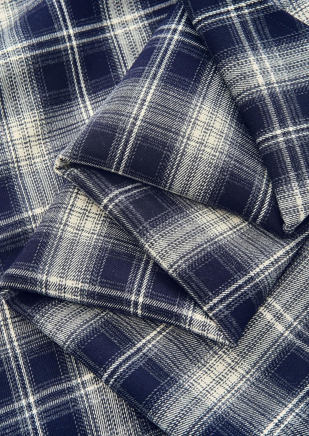 image:imagePRETTYGARDEN Womens Plaid High Waisted ALine Midi Skirts Elastic Waistband Long Flowy Skirt Classic Tartan Print Vintage Style Casual amp Formal Wear Fall Outfits Winter ClothingNavy Blue