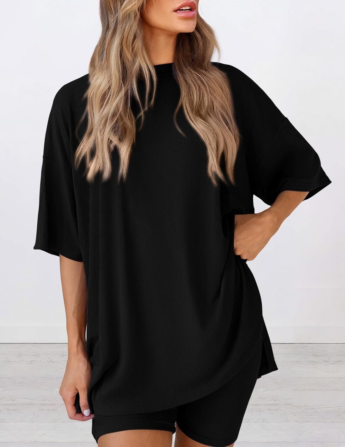 image:imagePRETTYGARDEN Women 2 Piece Lounge Set Airport Travel OutfitBlack