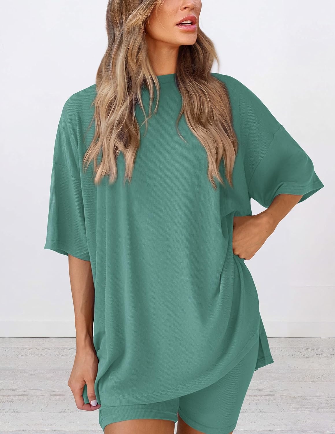 image:imagePRETTYGARDEN Women 2 Piece Lounge Set Airport Travel OutfitFruit Green