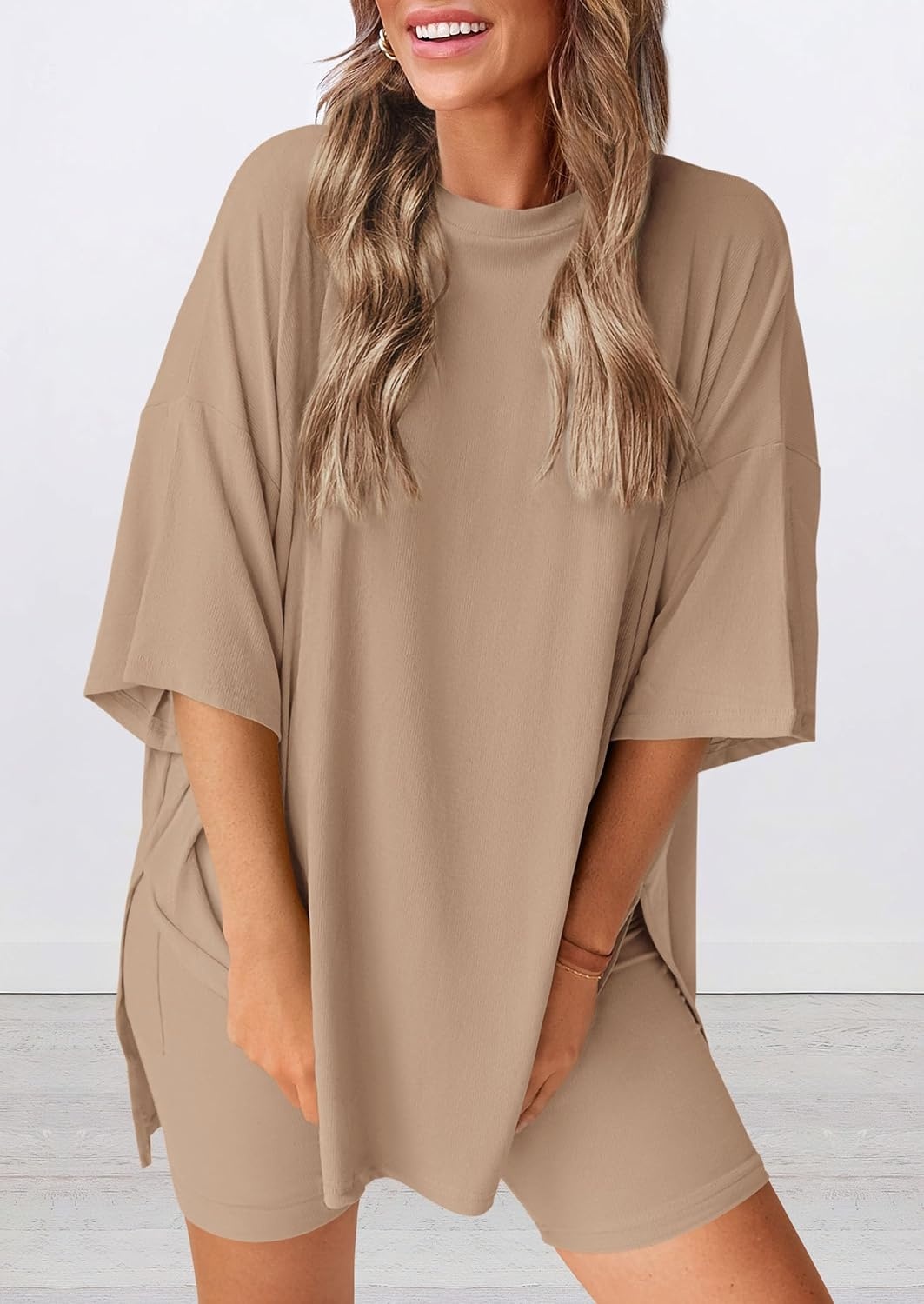 image:imagePRETTYGARDEN Women 2 Piece Lounge Set Airport Travel OutfitKhaki