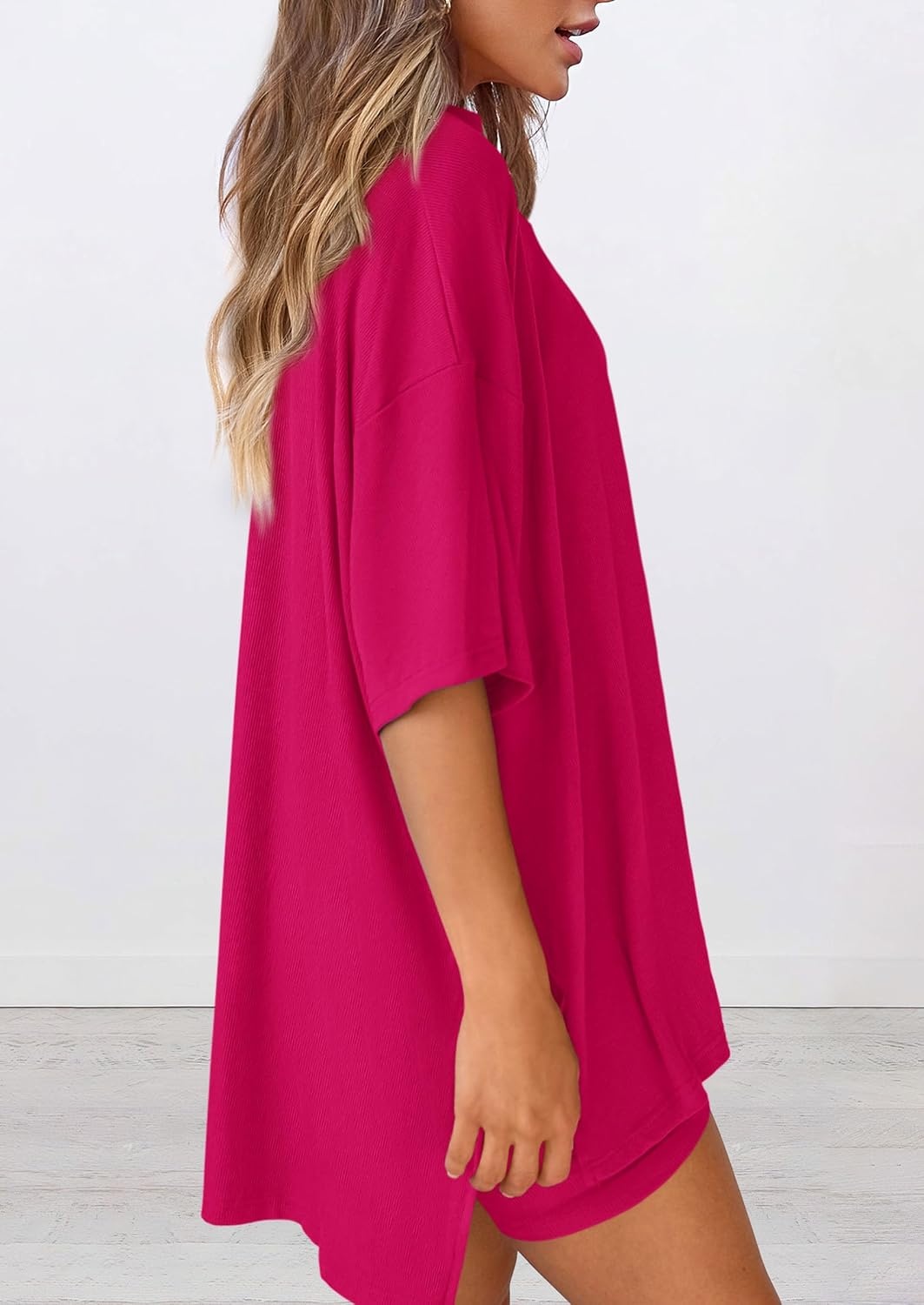 image:imagePRETTYGARDEN Women 2 Piece Lounge Set Airport Travel OutfitRose Red