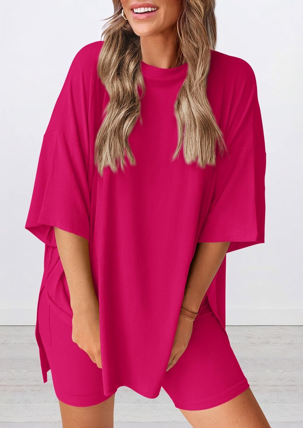 image:imagePRETTYGARDEN Women 2 Piece Lounge Set Airport Travel OutfitRose Red
