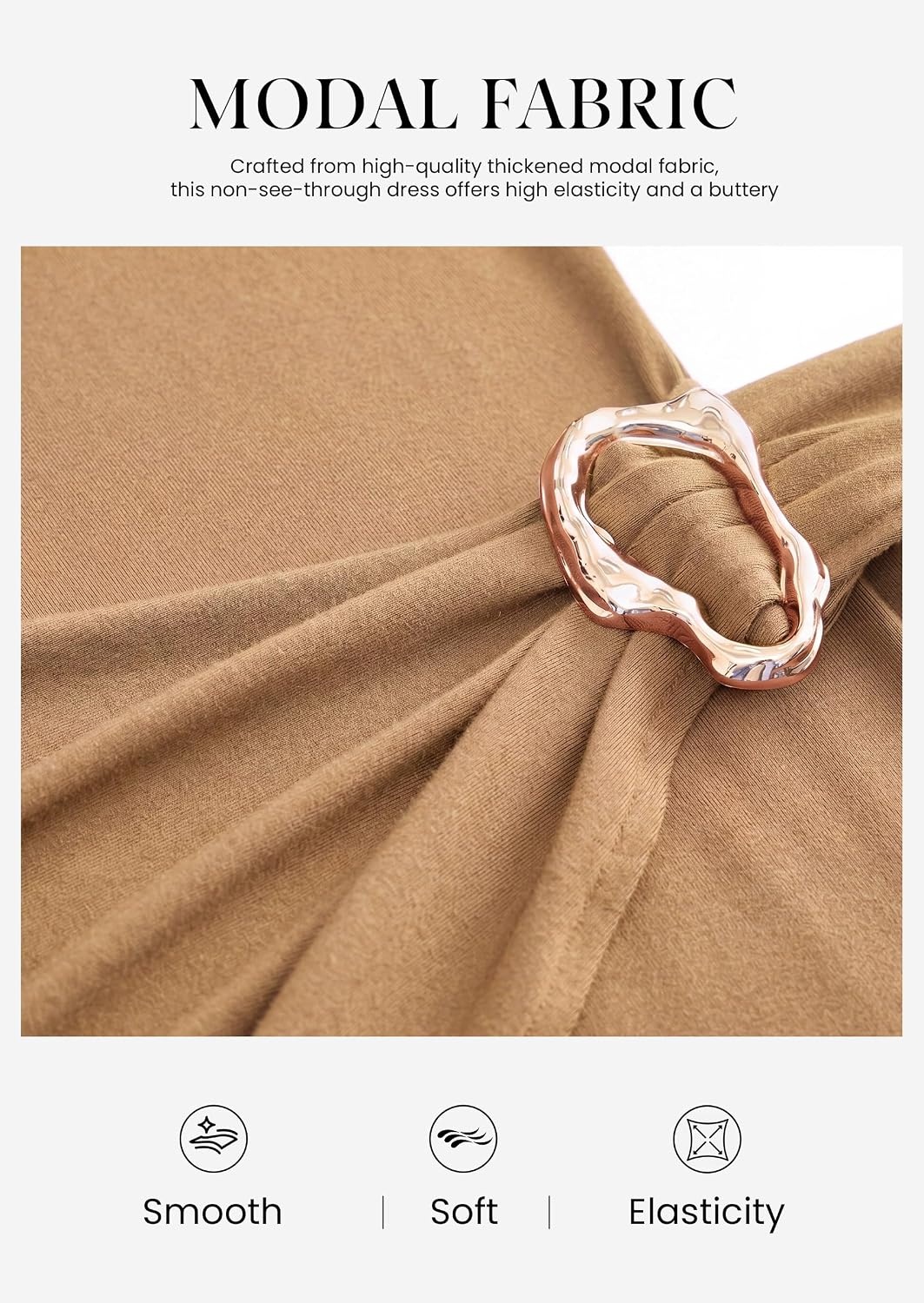 image:imagePRETTYGARDEN Women Long Sleeve Bodycon Ruched Mini DressKhaki