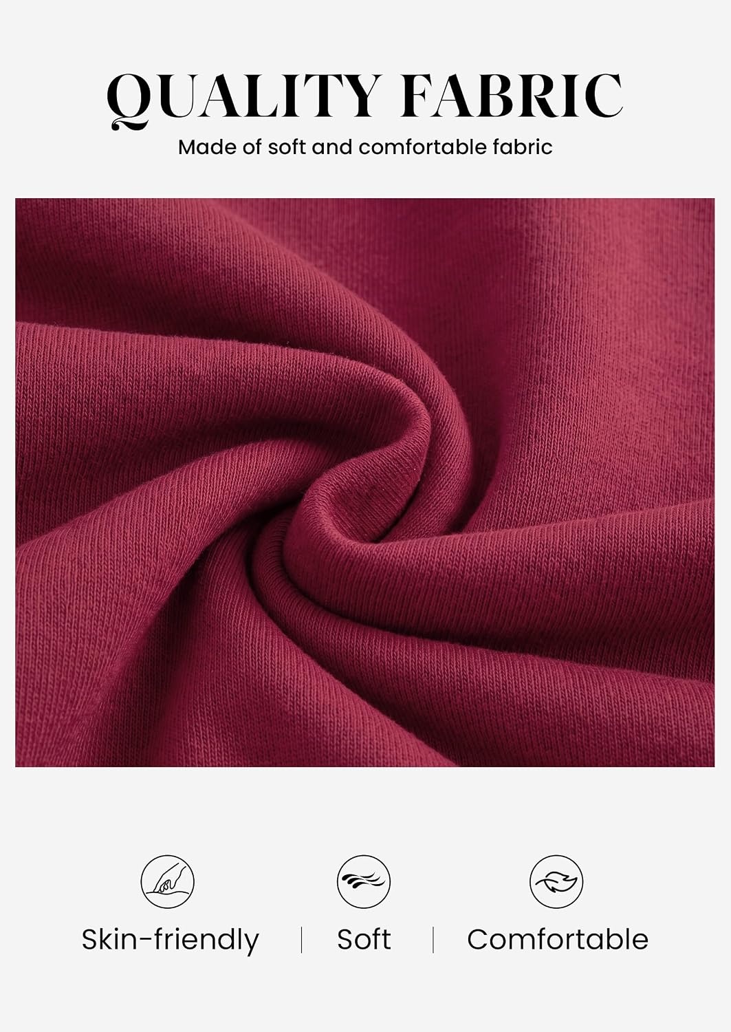 image:imagePRETTYGARDEN Womens Fall Trendy Oversized SweatshirtsBurgundy