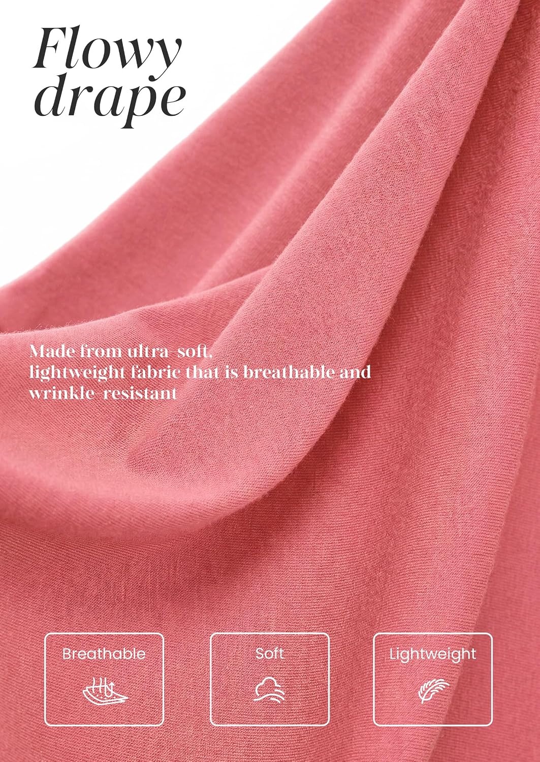 image:imagePRETTYGARDEN Womens Long Puff Sleeve Tops Crew Neck BlouseCoral Pink