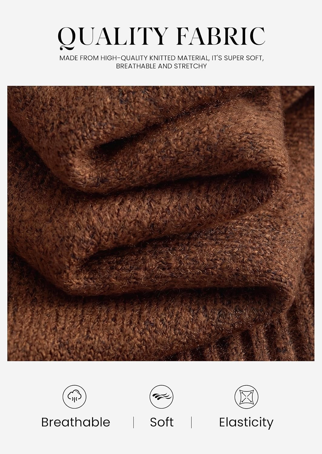 image:imagePRETTYGARDEN Womens Off The Shoulder Sweater Fall FashionBrown