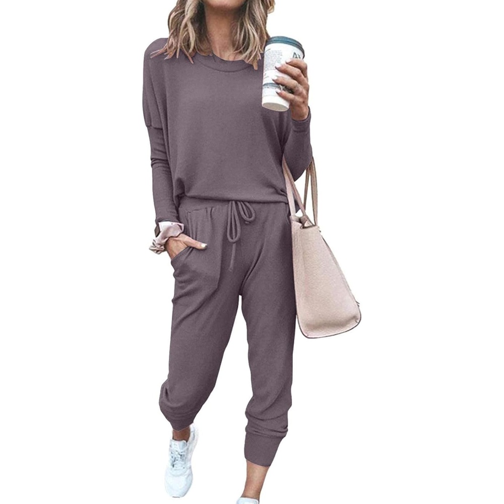 image:imagePRETTYGARDEN Travel Outfit Women 2 Piece Lounge SetsGrey