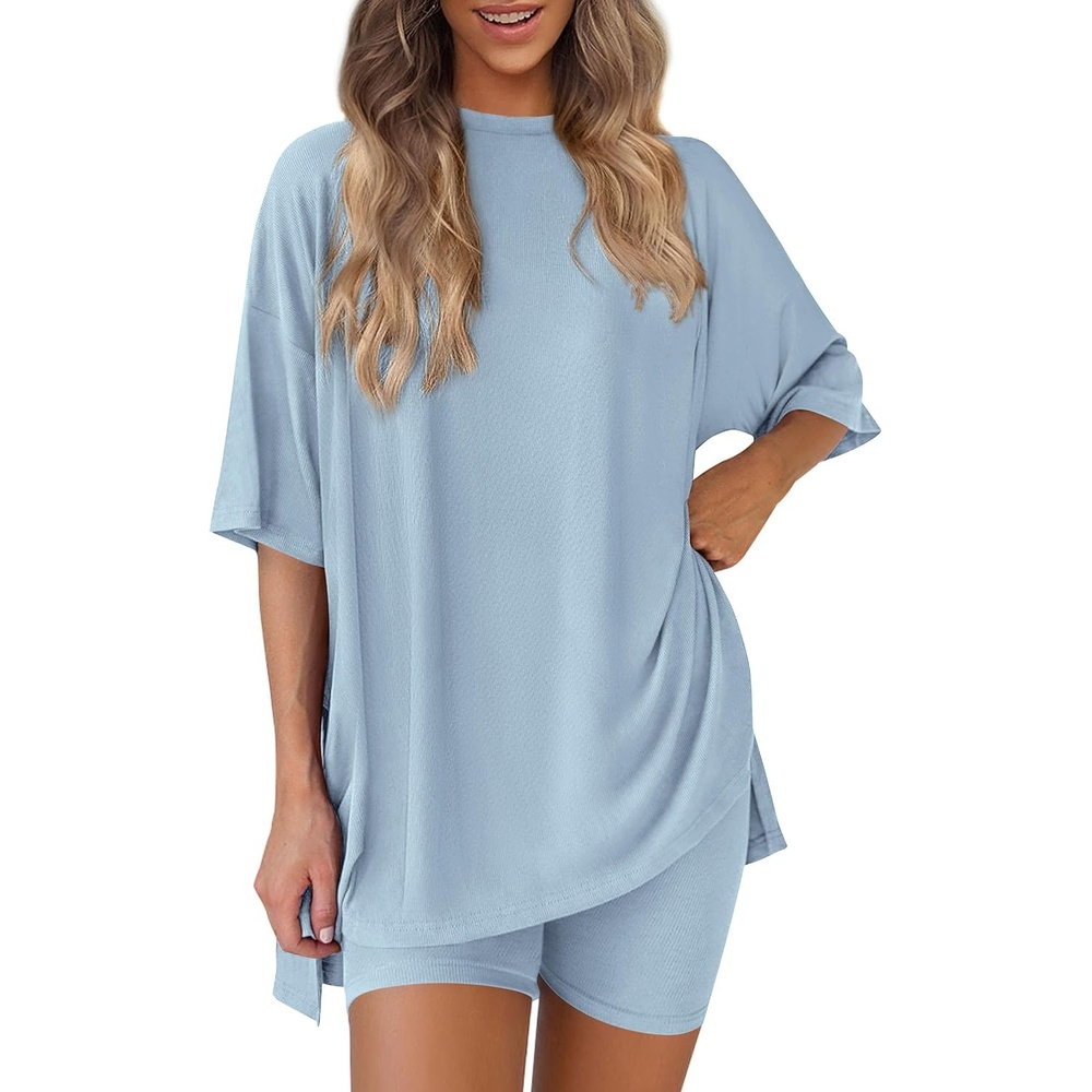 image:imagePRETTYGARDEN Women 2 Piece Lounge Set Airport Travel OutfitLight Blue
