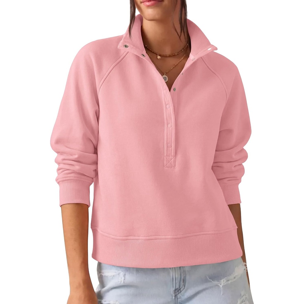 image:imagePRETTYGARDEN Womens Fall Trendy Oversized SweatshirtsPink