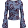 Blue Red Floral