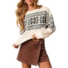Print Beige Black