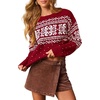 Print Burgundy White