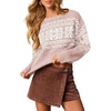 Print Dusty Pink White
