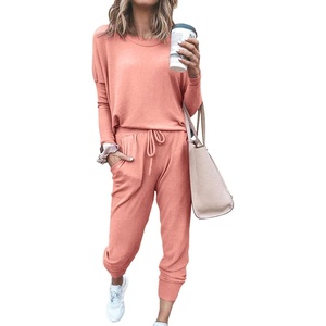 PRETTYGARDEN Travel Outfit Women 2 Piece Lounge Sets(Pink)
