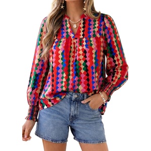 PRETTYGARDEN Women’s Boho Floral Blouses Dressy Casual(Multicolored)
