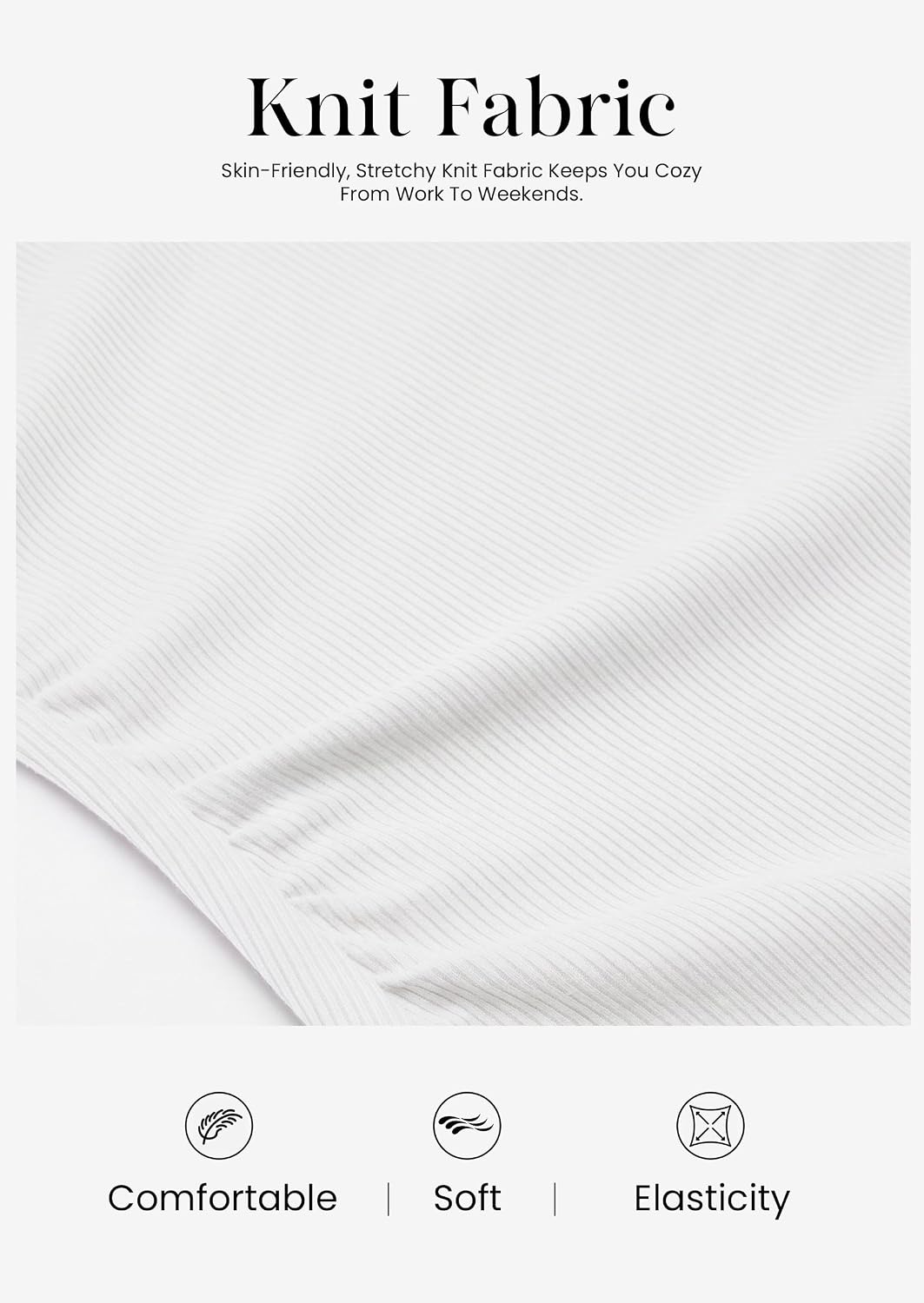 image:imagePRETTYGARDEN Turtleneck Tops for Women Long Sleeve ShirtsWhite