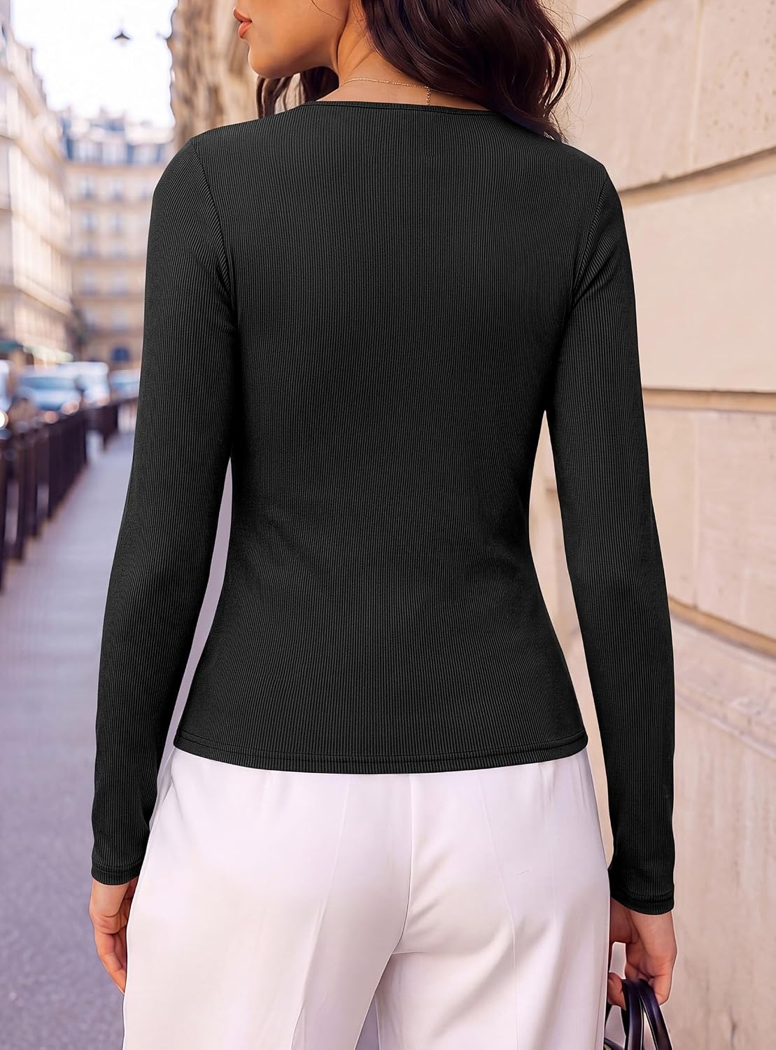 image:imagePRETTYGARDEN Womens Long Sleeve Business Casual Work TopsBlack
