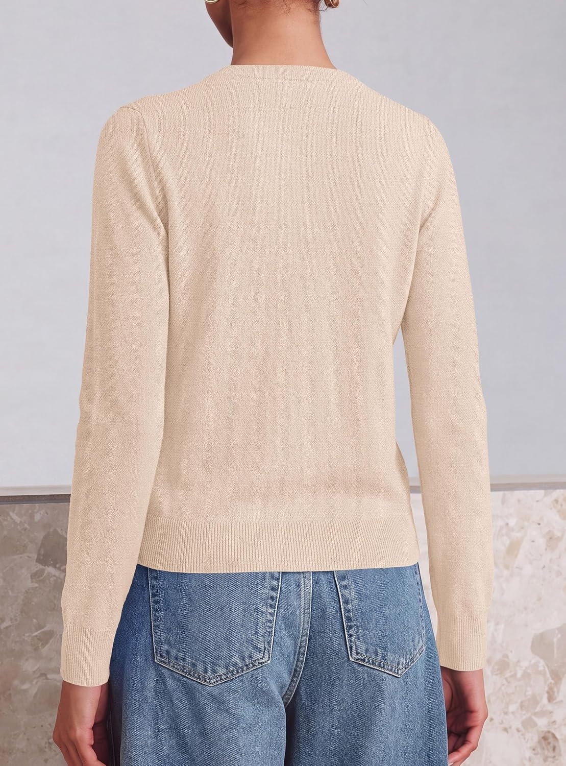 image:imagePRETTYGARDEN Lightweight Cardigans for Women Knit SweatersApricot