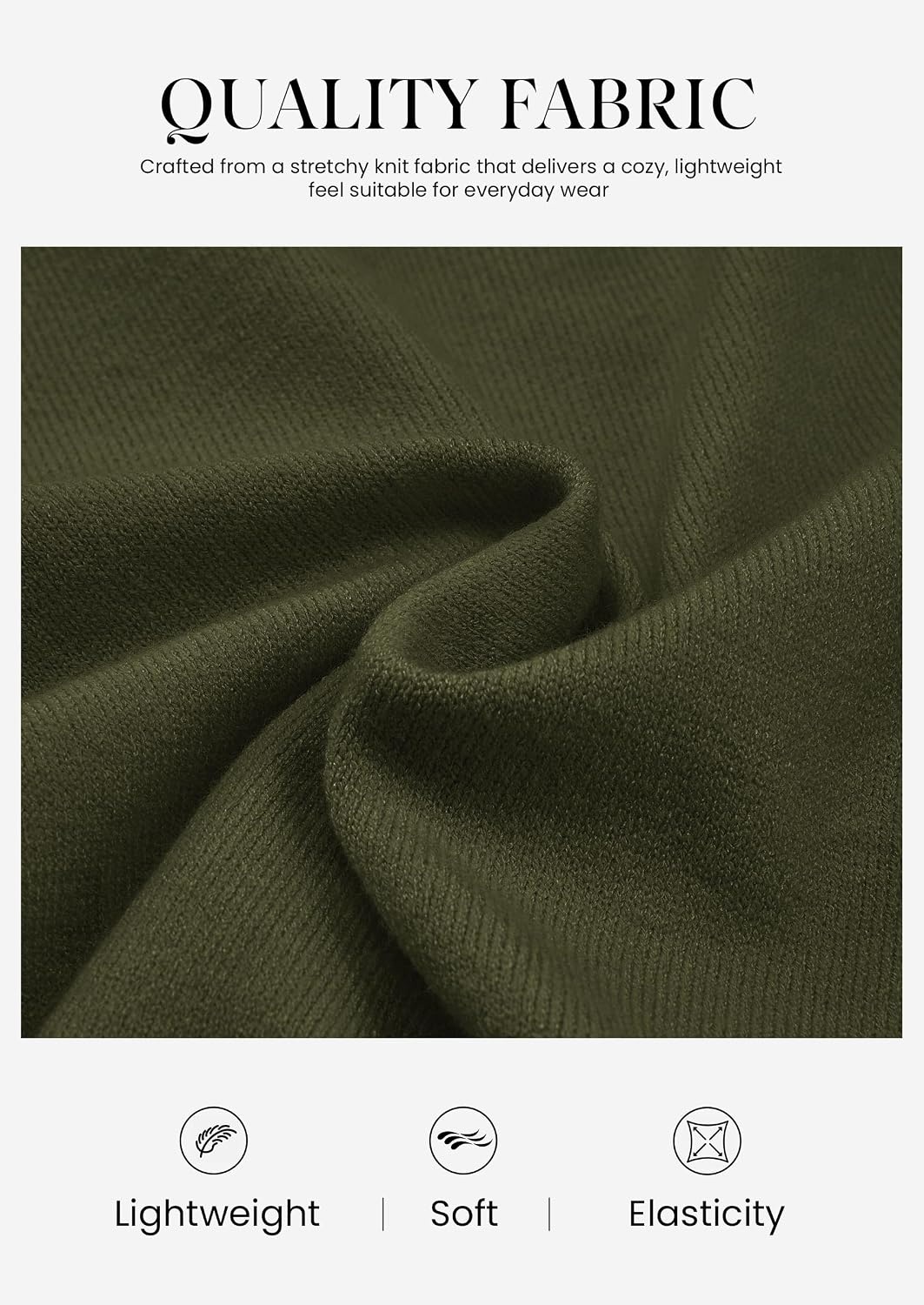 image:imagePRETTYGARDEN Lightweight Cardigans for Women Knit SweatersArmy Green