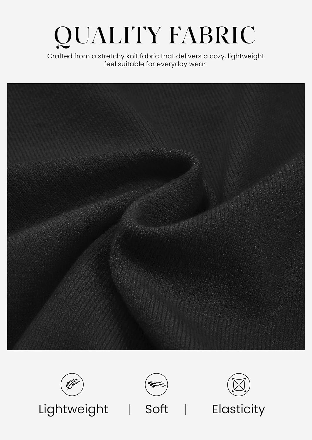 image:imagePRETTYGARDEN Lightweight Cardigans for Women Knit SweatersBlack