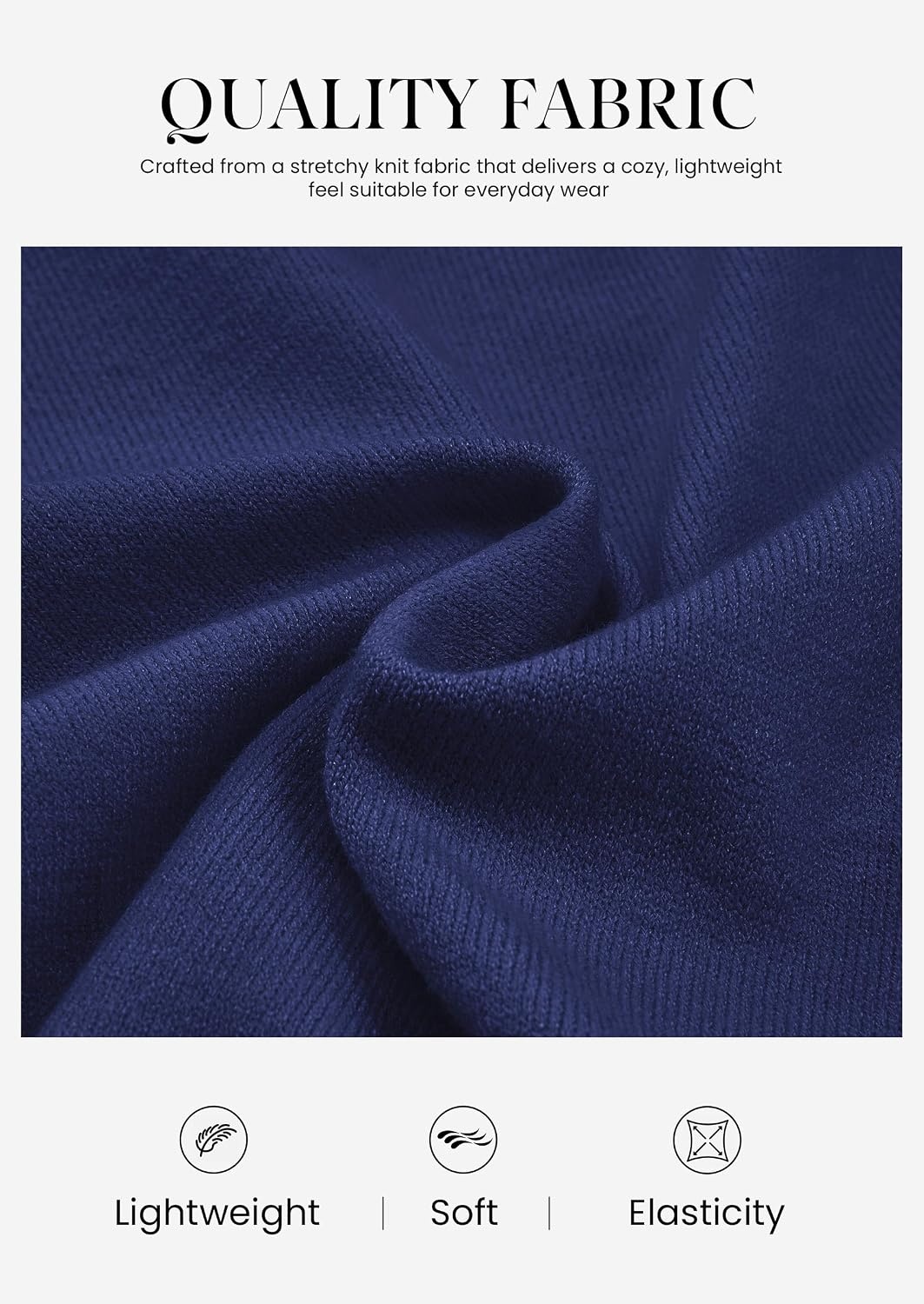 image:imagePRETTYGARDEN Lightweight Cardigans for Women Knit SweatersDark Blue