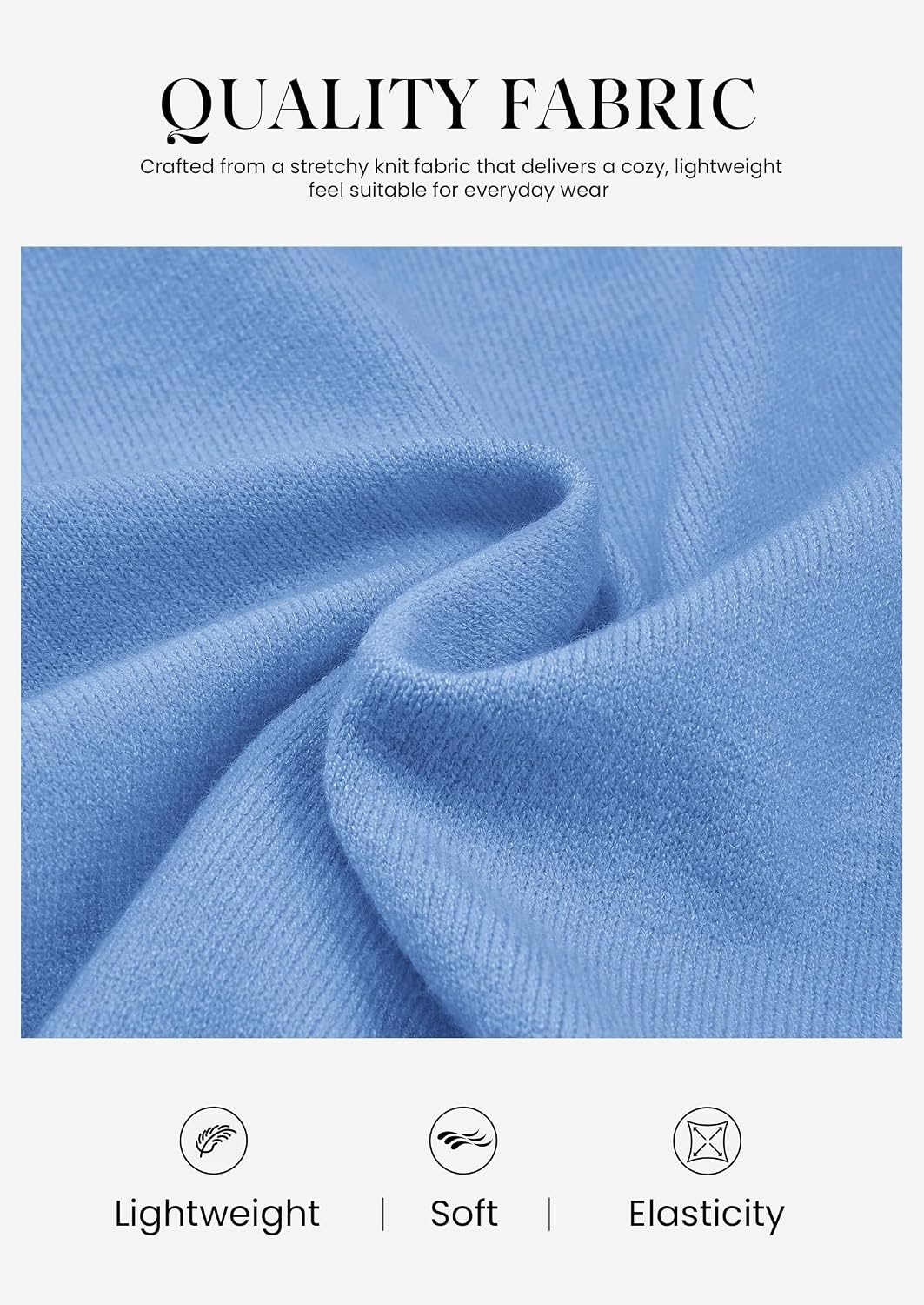 image:imagePRETTYGARDEN Lightweight Cardigans for Women Knit SweatersLight Blue
