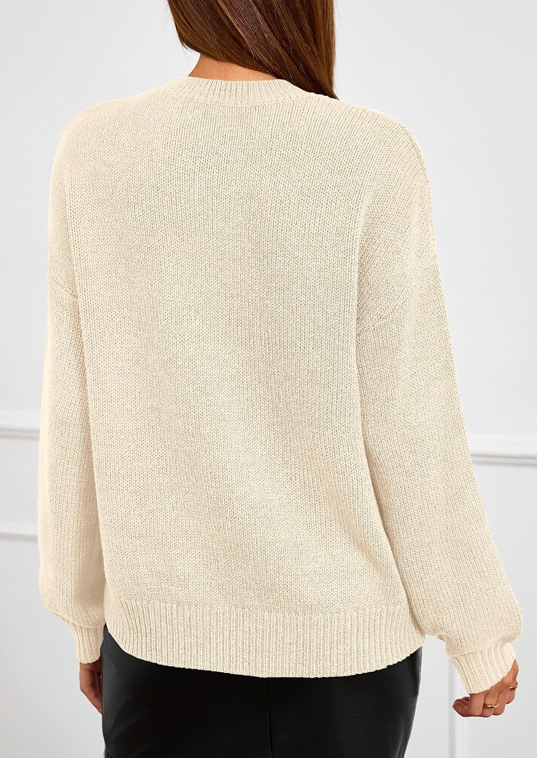 image:imagePRETTYGARDEN Womens Oversized 3D Floral Knit SweaterBeige