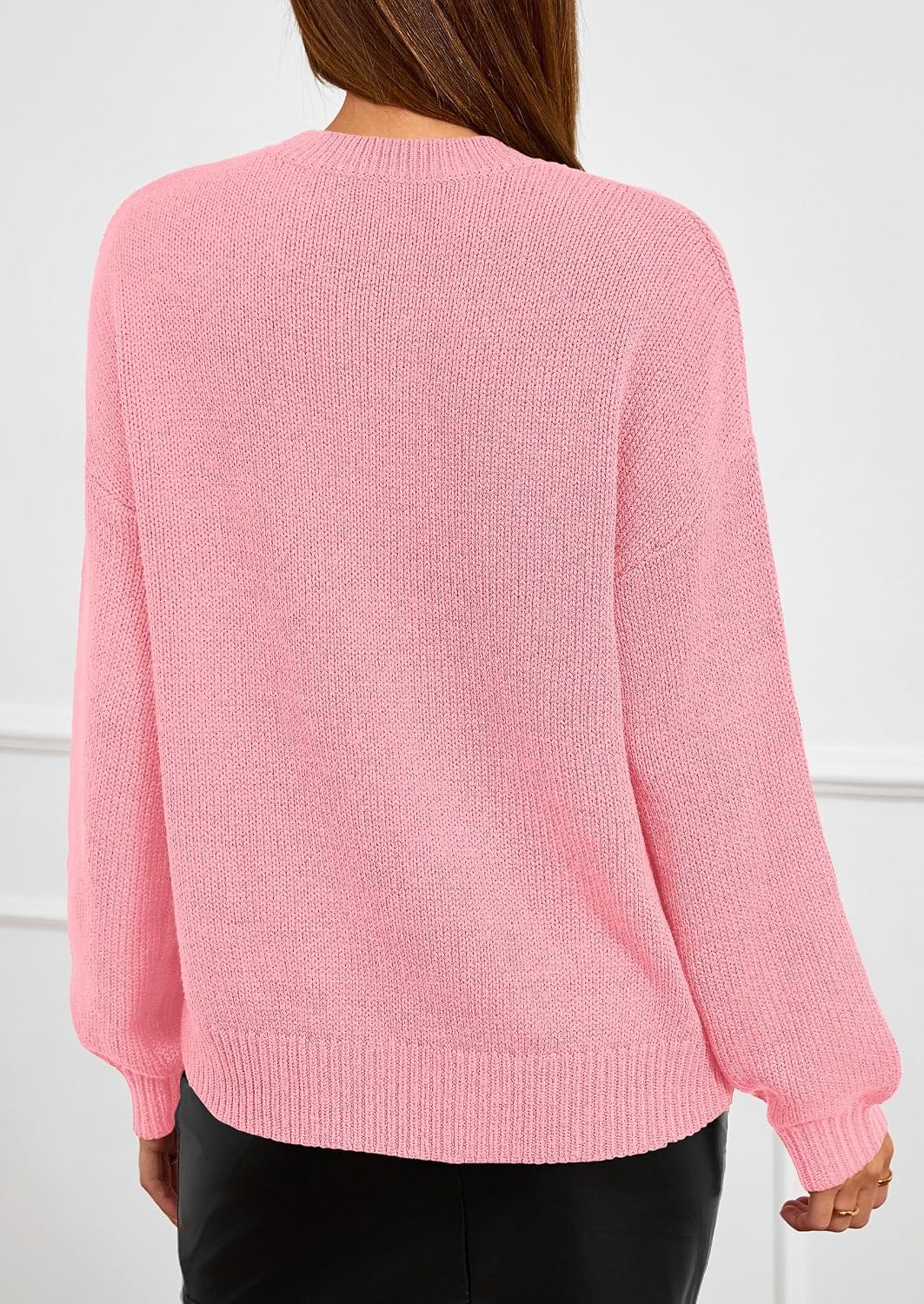 image:imagePRETTYGARDEN Womens Oversized 3D Floral Knit SweaterPink