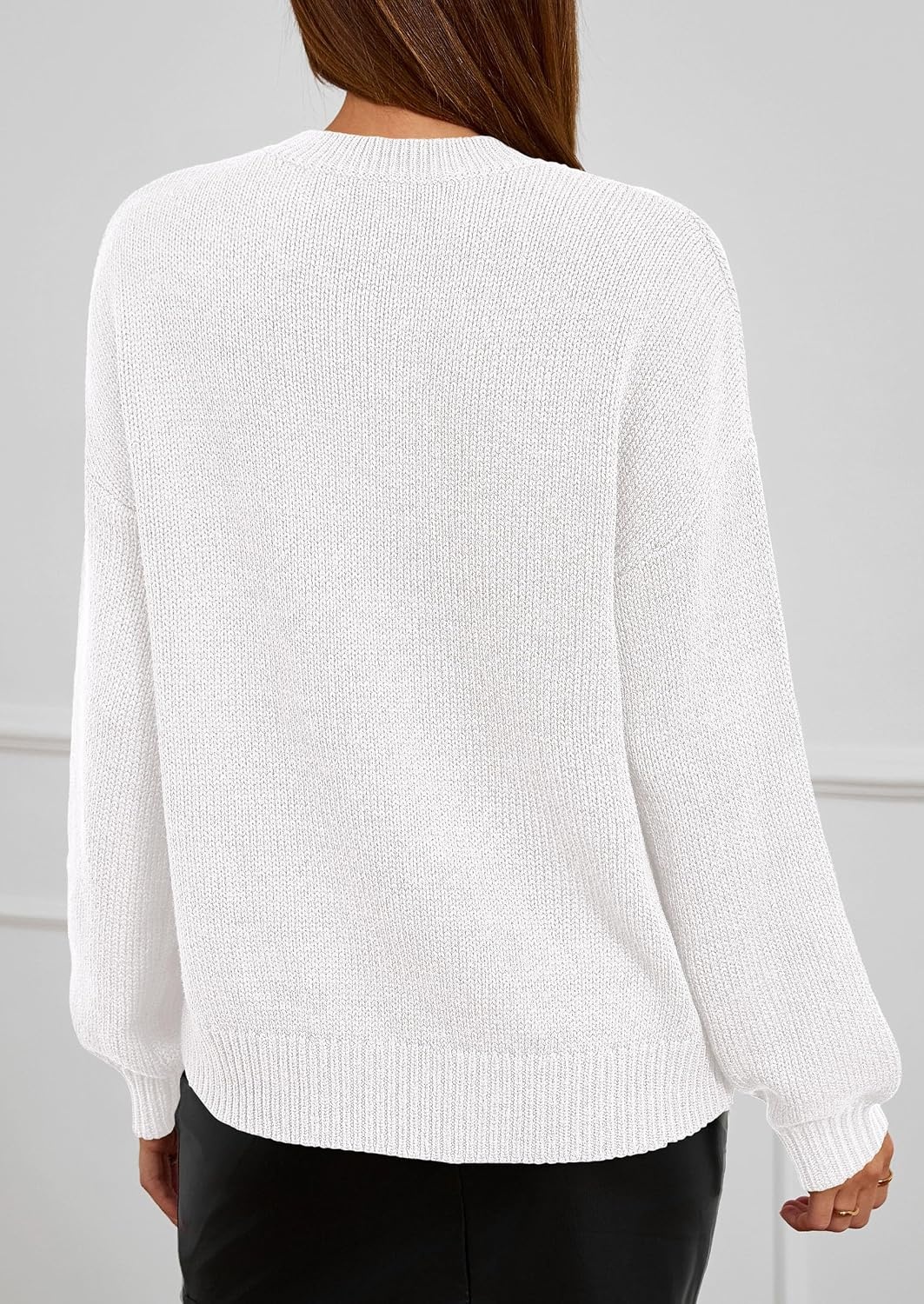 image:imagePRETTYGARDEN Womens Oversized 3D Floral Knit SweaterWhite