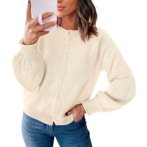 PRETTYGARDEN Women’s Knit Cardigan Lightweight Cozy Sweaters(Beige)