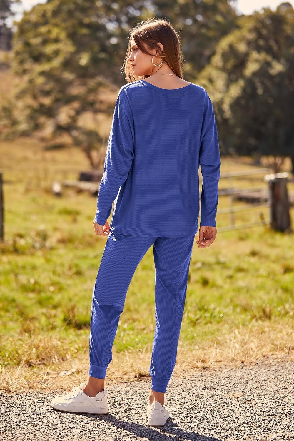 image:imagePRETTYGARDEN Womens 2 Piece Outfit Matching Lounge SetBlue