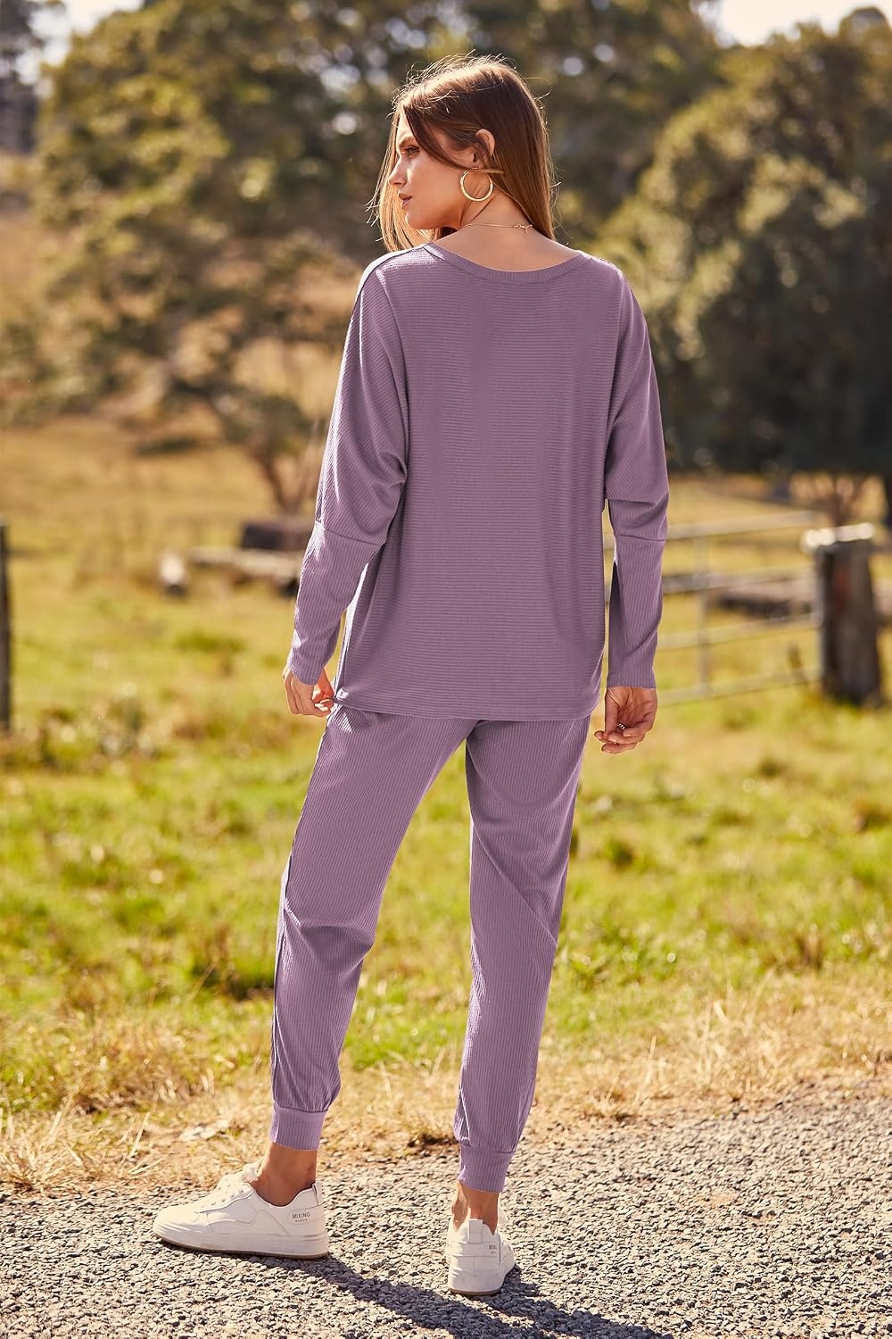 image:imagePRETTYGARDEN Womens 2 Piece Outfit Matching Lounge SetDeep Purple