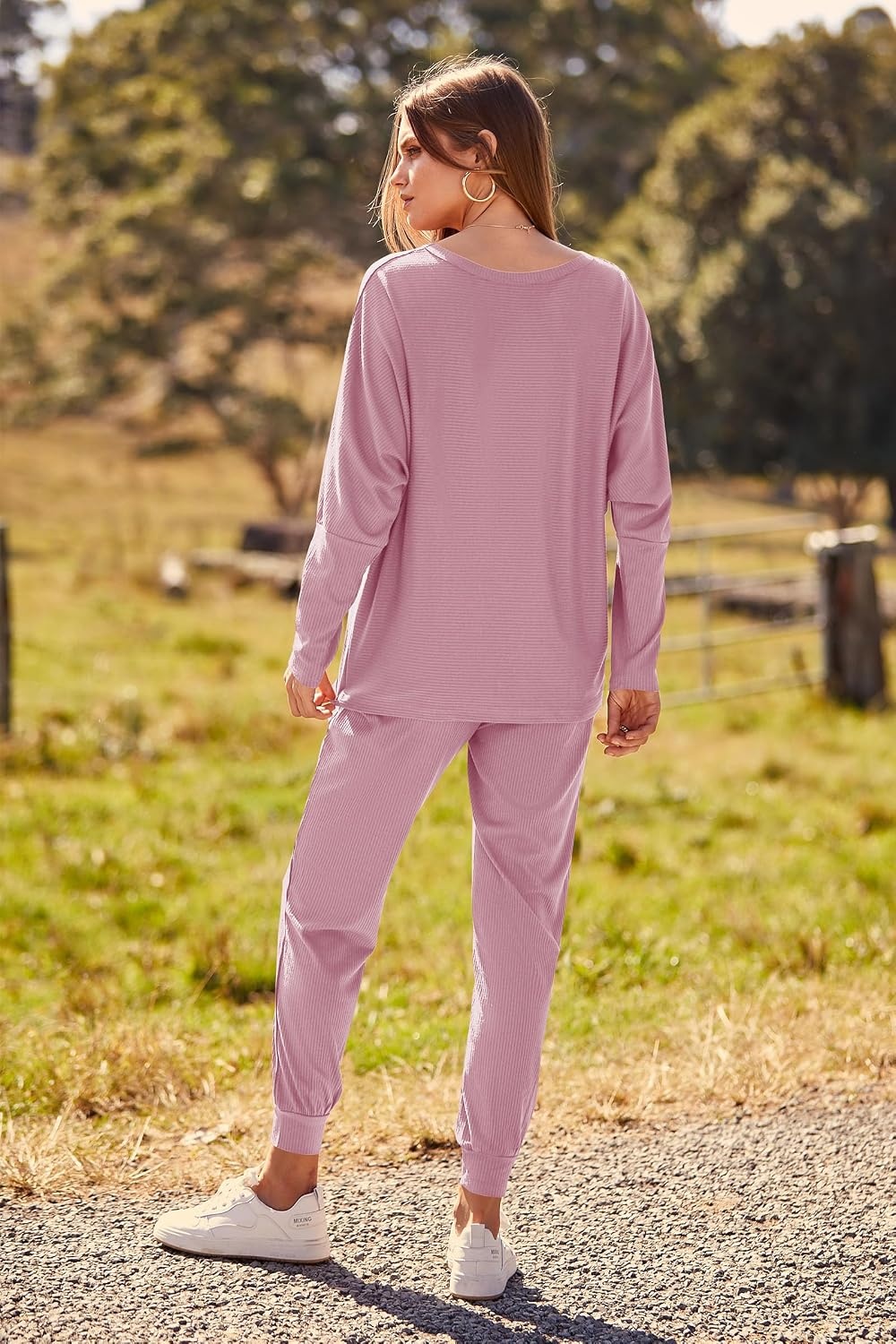 image:imagePRETTYGARDEN Womens 2 Piece Outfit Matching Lounge SetPink