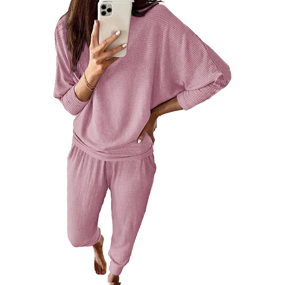 image:imagePRETTYGARDEN Womens 2 Piece Outfit Matching Lounge SetPink